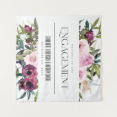 Tenture BIENVENUE À L'OCCASION DE FiançaILLES EN FLEURS RO (Devant (Horizontal))