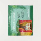 Tenture Bienvenue à notre Sukkah ! Festival de Sukkot (Devant)