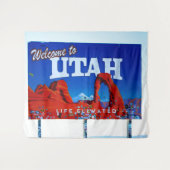 Tenture Bienvenue au panneau Utah (Devant (Horizontal))