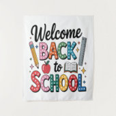 Tenture Bienvenue au retour à l'école (Devant)