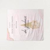 Tenture Bienvenue au Shower de Mariage de Glace à l'Eau (Devant (Horizontal))