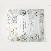 Tenture Bienvenue aux Animaux Arctiques Dorés de la Verdur (Devant (Horizontal))