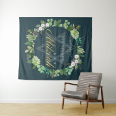 TENTURE BIENVENUE BAR MITZVAH AQUERELLE FEUILLES VERTES ÉT (En situation (horizontale))