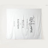 Tenture Bienvenue manuscrit À Notre Signe Mariage (Devant (Horizontal))