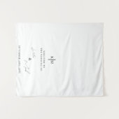 Tenture Bienvenue Moderne À Notre Mariage Panneau Runner T (Devant (Horizontal))