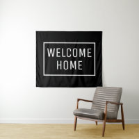 BIENVENUE NOIRE BANNER DE LA MAISON