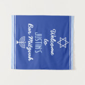 Tenture Bienvenue personnalisée pour Bar Mitzvah (Devant (Horizontal))