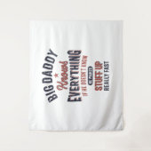 Tenture Big Daddy Sait Tout | Père grand-père (Devant)