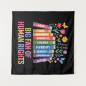 Tenture Big Fan Of Human Rights (Devant (Horizontal))