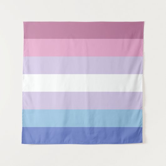 Tenture Bigender Drapeau 57 x 57 (Devant (Horizontal))