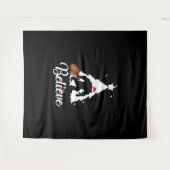 Tenture Bigfoot Believe Christmas Shirt (Devant (Horizontal))