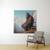 Tenture Bigfoot Ninja (En situation)