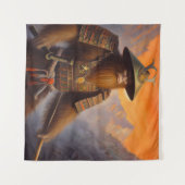 Tenture Bigfoot Samurai (Devant (Horizontal))