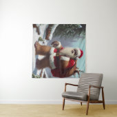 Tenture Bigfoot Santa Claus (En situation (horizontale))