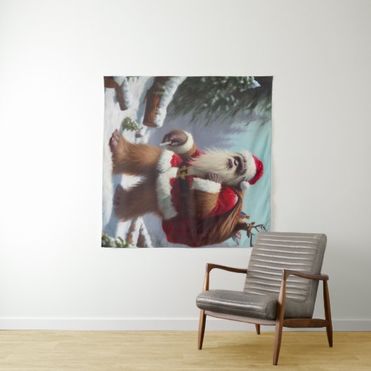 Tenture Bigfoot Santa Claus (En situation (horizontale))