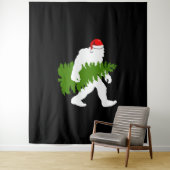 Tenture BigFoot Santa Claus Fun Christmas Gifts (En situation)