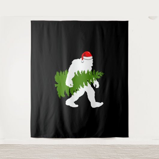 Tenture BigFoot Santa Claus Fun Christmas Gifts (Devant)