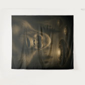 Tenture Bigfoot Sasquatch Alien UFO Funny (Devant (Horizontal))