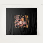 Tenture Bigfoot Turquie Citrouille Thanksgiving Day Classi (Devant (Horizontal))
