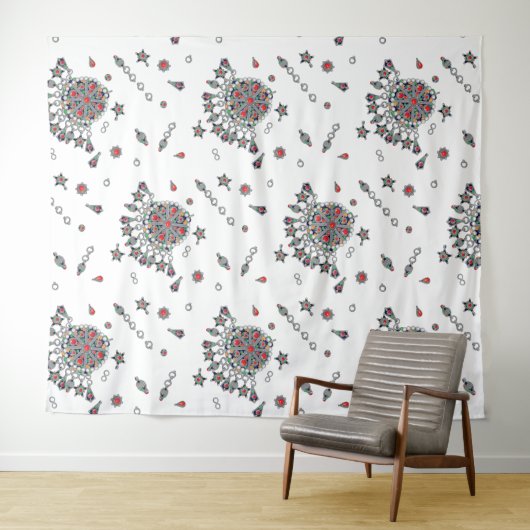 Tenture Bijoux kabyle (En situation (horizontale))