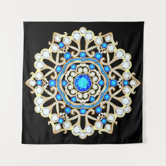 Tenture Bijoux Mandala broche, élément design. Tribal (Devant)