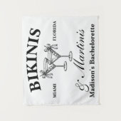 Tenture Bikinis & Martinis Bachelorette Party (Devant)