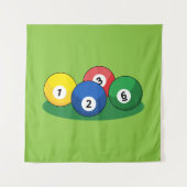Tenture Billard Billard Ballons de billard (Devant)