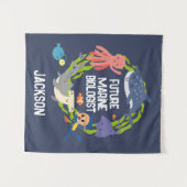 Tenture Biologiste Maritime Du Futur Avec Le Nom Plaque Ta (Devant (Horizontal))