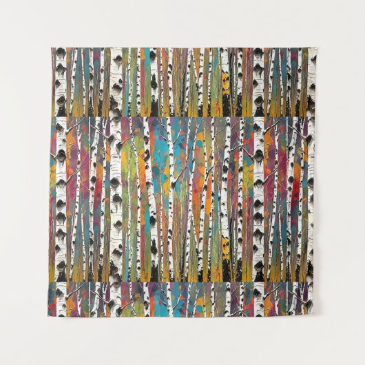 Tenture Birch Woods Thunder_Cove (Devant (Horizontal))