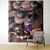 Tenture Birthday Balloons Gothic Party Backdrop (En situation)