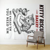 Tenture Biscuits Kitty Boulangerie (En situation (horizontale))