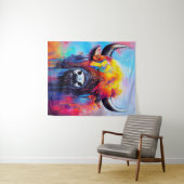 Tenture Bison Animal Discovery Adventure Nature Planet (En situation (horizontale))