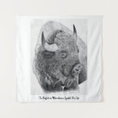 Tenture Bison d'Amérique (Devant)
