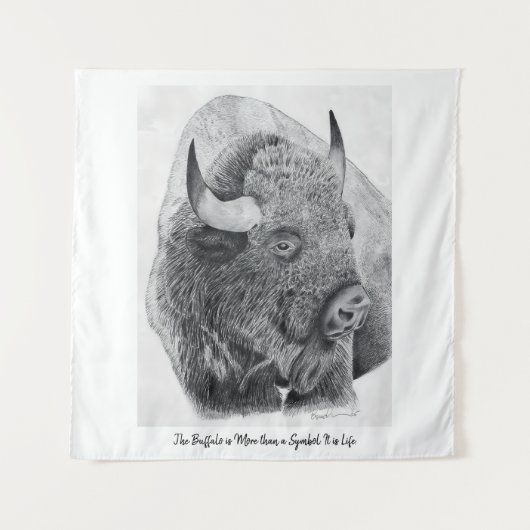 Tenture Bison d'Amérique (Devant)