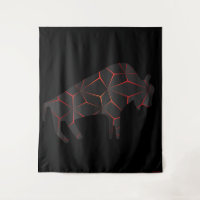 Bison de feu des animaux préhistoriques