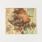 Tenture Bison sauvage des bois (Devant (Horizontal))