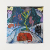Tenture Bisons en hiver | Franz Marc | (Devant)