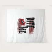 Tenture Bite me - Citation Cool - Halloween - Bat (Devant (Horizontal))