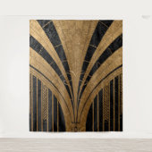 Tenture Black and Gold Art Deco Backdrop (Devant)