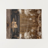 Tenture Black and Gold Art Deco Backdrop (Devant (Horizontal))
