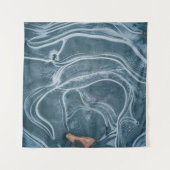 Tenture Black and gray abstract painting (Devant (Horizontal))