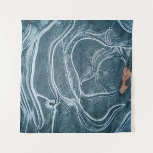 Tenture Black and gray abstract painting (Devant)