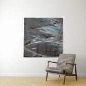 Tenture Black and gray abstract painting (En situation)