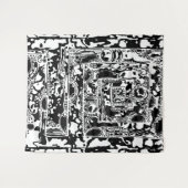 Tenture Black and White Geometric Art 25 (Devant (Horizontal))