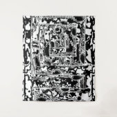 Tenture Black and White Geometric Art 25 (Devant)