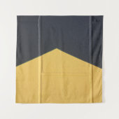 Tenture Black and yellow paint wall (Devant (Horizontal))