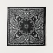 Tenture Black Biker Bandanna (Devant (Horizontal))