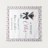 Tenture Black Bow Cherry Drink 'A tini bit Older' Birthday (Devant (Horizontal))