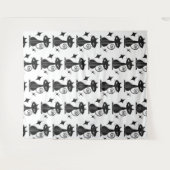 Tenture Black Cat Starburgh MiCentury Modern Wall (Devant (Horizontal))