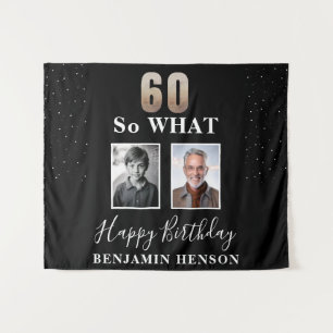 Tenture Black Funny 60 Alors quel 70e anniversaire 2 Photo